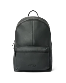 ECCO® Round Pack Rucksack aus Leder - Schwarz - M