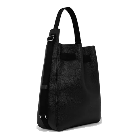 ECCO® Sail Leather Shoulder Bag - Black - Back