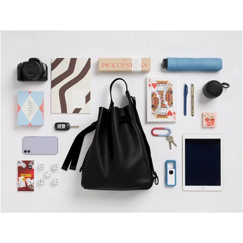 Skórzana torba na ramię ECCO® Sail - Czarny - Lifestyle 2