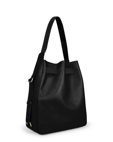 ECCO® Sail Nahkainen Hobo -olkalaukku - Musta - B