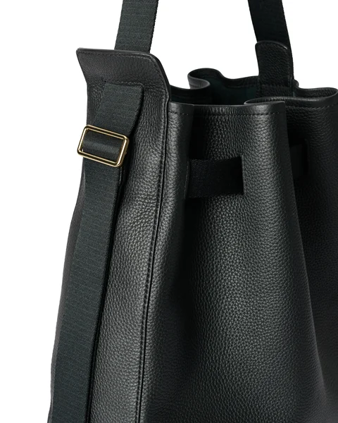 ECCO® Sail Nahkainen Hobo -olkalaukku - Musta - D2