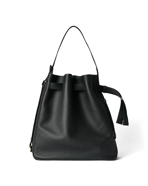 ECCO® Sail Nahkainen Hobo -olkalaukku - Musta - M