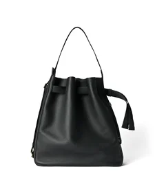 ECCO® Sail Leather Hobo Bag - Black - M