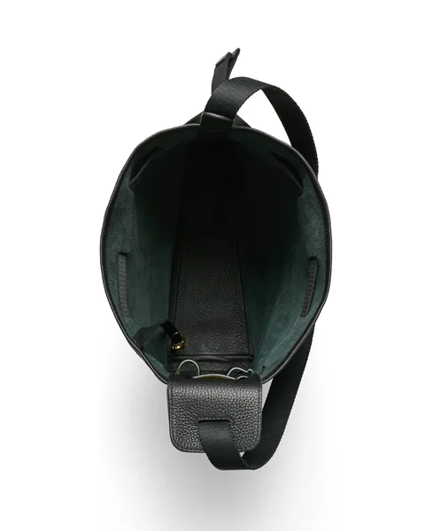ECCO® Sail Hobo-Tasche aus Leder - Schwarz - Be