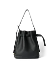 ECCO® Sail Hobo-Tasche aus Leder - Schwarz - D3