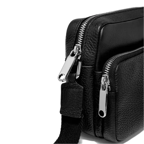 ECCO® Textureblock Leather Camera Bag - Black - Lifestyle