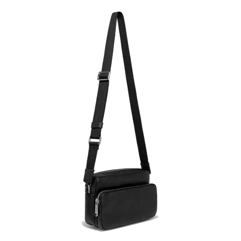 Usnjena torba za kamero ECCO® Textureblock - črna - Main