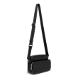 Skórzana torebka listonoszka ECCO® Textureblock - Czarny - Main