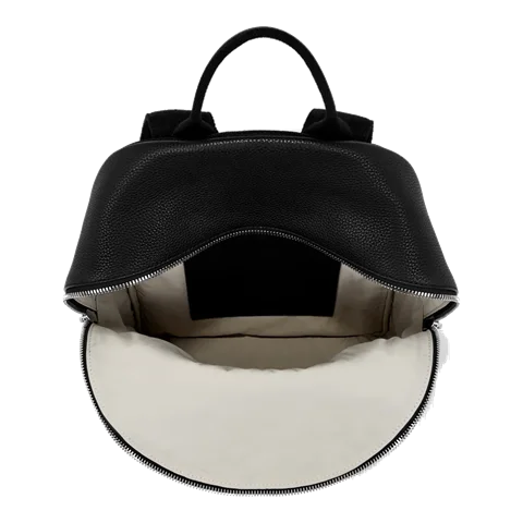 Skórzany plecak ECCO® Textureblock - Czarny - Birdeye