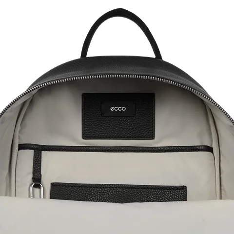 Kožený ruksak ECCO® Textureblock - Čierna - Inside
