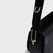 ECCO® Textureblock Leather Saddle Bag - Black - Lifestyle 3