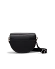 ECCO® Textureblock Leather Saddle Bag - Black - M