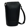 Skórzana torebka przez ramię ECCO® Pot Textureblock - Czarny - Back