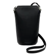 Skórzana torebka przez ramię ECCO® Pot Textureblock - Czarny - Front