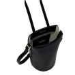 Skórzana torebka przez ramię ECCO® Pot Textureblock - Czarny - Inside