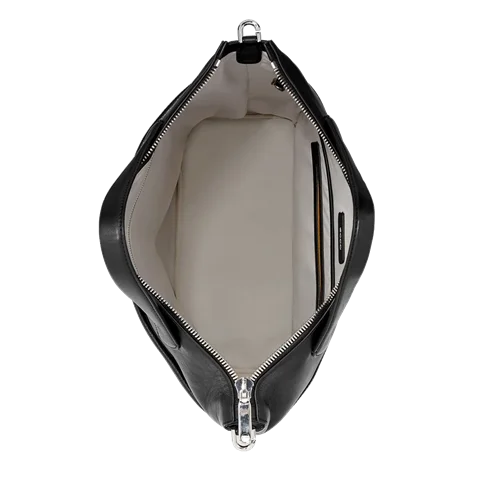 Kožená taška tote ECCO® Textureblock - Černá - Birdeye