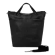 ECCO® Textureblock kožna duboka prostrana torba - Crno - Front