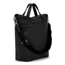 Skórzana torba na zakupy ECCO® Textureblock - Czarny - Main