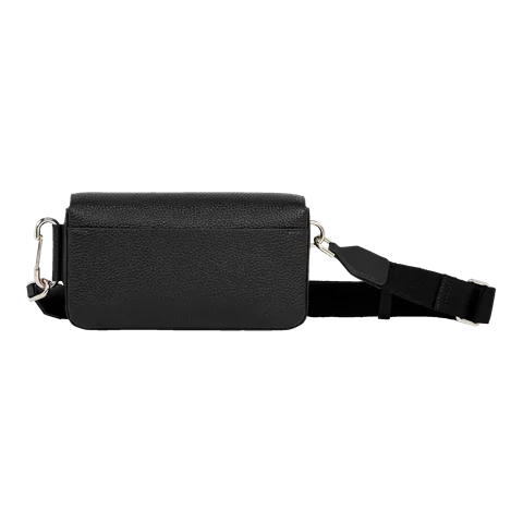 ECCO® Textureblock Leather Phone Bag - Black - Back
