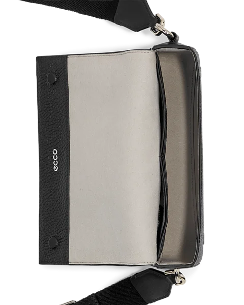 ECCO® Textureblock Leather Phone Bag - Black - Be