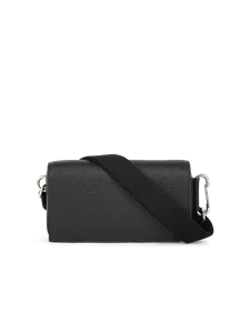 ECCO® Textureblock Leather Phone Bag - Black - M