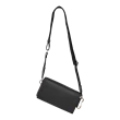 Skórzana torebka na telefon ECCO® Textureblock - Czarny - Main