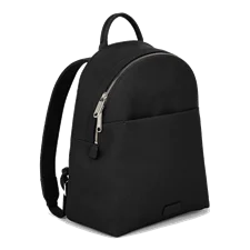 Mały tekstylny plecak ECCO® Textureblock - Czarny - Main