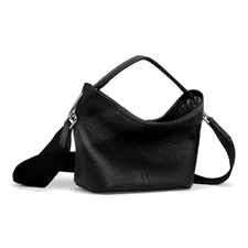 Skórzana torebka przez ramię ECCO® Takeaway - Czarny - Main