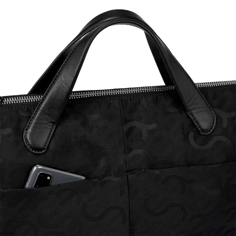 Kožená taška tote ECCO® - Čierna - Lifestyle 2
