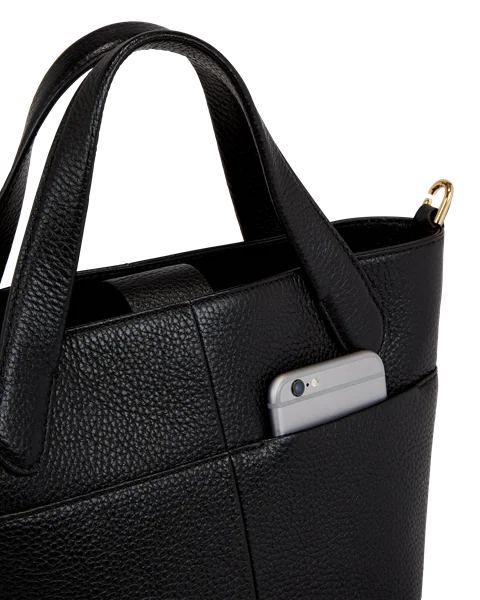 ECCO® Shopper taske i læder - Sort - D2