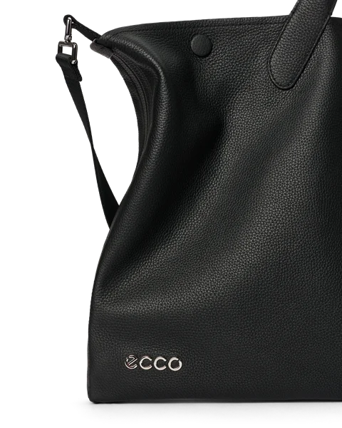 ECCO® shopper taske i læder - Sort - D2