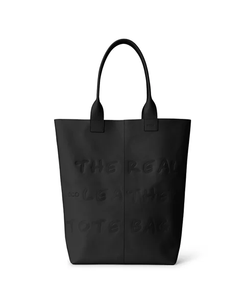 ECCO® tote bag -laukku nahkaa - Musta - M