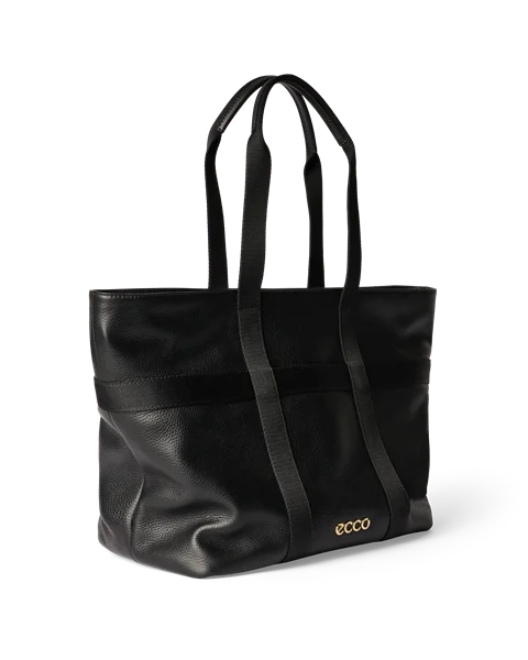 ECCO® tote bag -laukku nahkaa - Musta - M