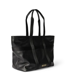 ECCO® tote bag -laukku nahkaa - Musta - M