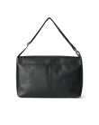 ECCO® Upcycled Messenger-Tasche aus Leder - Schwarz - B