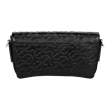 ECCO® Wave pinch vállpántos bőrtáska - Fekete - Back