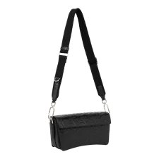 ECCO® Wave crossbody lædertaske med opadbuet bund - Sort - Main