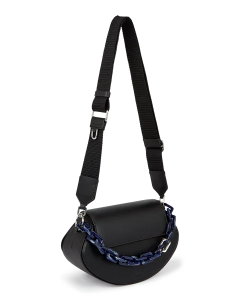 ECCO® Weeble Leather Crossbody Bag - Black - M