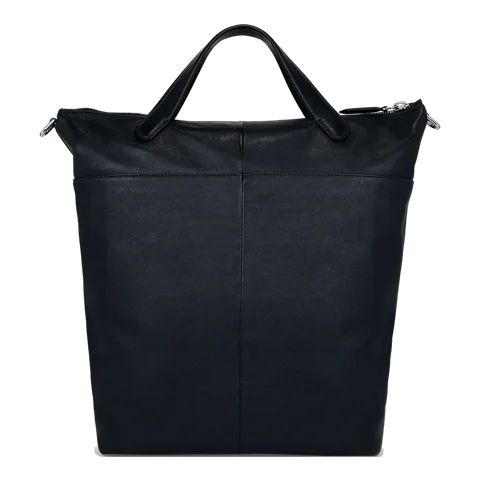 Kožená taška tote ECCO® E - Modrá - Back