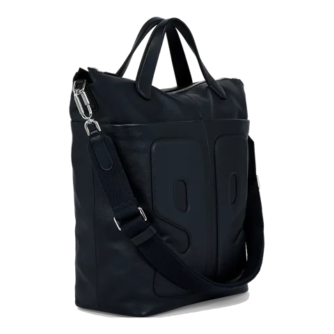 ECCO® E shopper taske i læder - Blå - Main