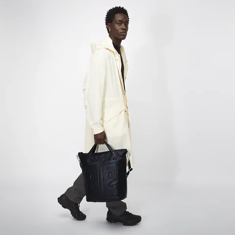 ECCO® E shopper taske i læder - Blå - Lifestyle
