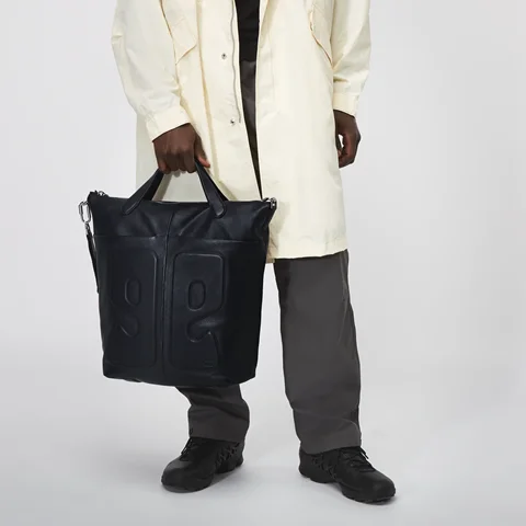 ECCO® E shopper taske i læder - Blå - Lifestyle 2