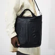 Kožená taška tote ECCO® E - Modrá - Lifestyle 4