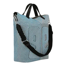 ECCO® E Stripe bőr bevásárló táska - Kék - Main