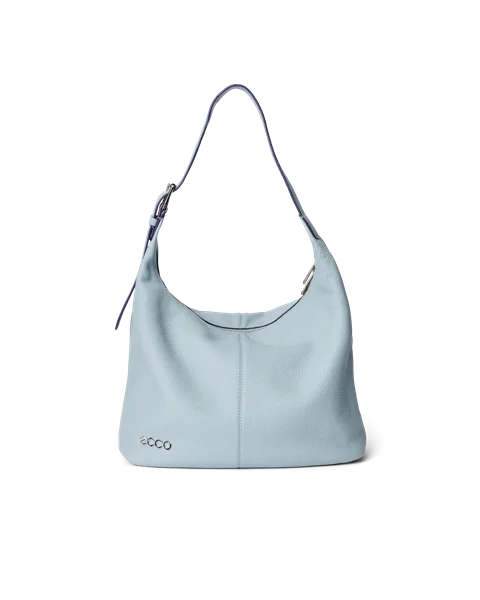 Usnjena malhasta torba ECCO® Hobo - modra - M