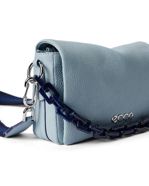 Kožené crossbody kabelka  ECCO® Pinch - Modrá - D1