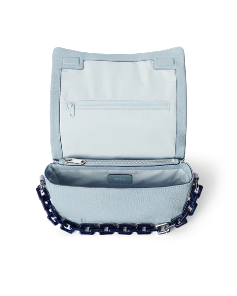 ECCO® Pinch Umhängetasche aus Leder - Blau - I