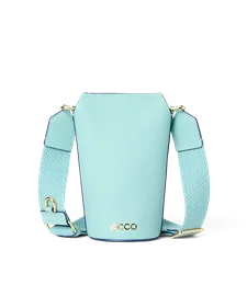 Kožená crossbody kabelka ECCO® Pot - Modrá - M