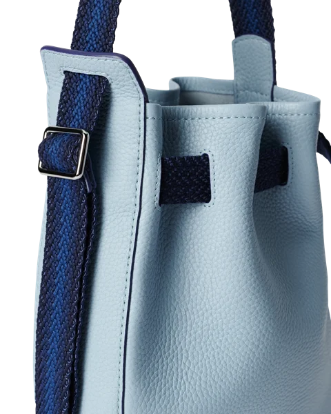 ECCO® Sail Hobo-Tasche aus Leder - Blau - D1