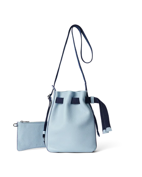 ECCO® Sail Leather Hobo Bag - Blue - D3